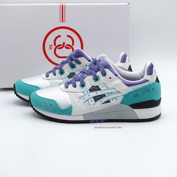 NEW ASICS GEL-Lyte III OG Sneaker 1191A266-103 White/Blue - Picture 1 of 7